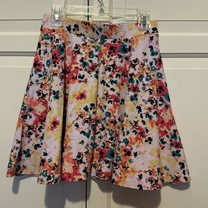 Floral skater skirt